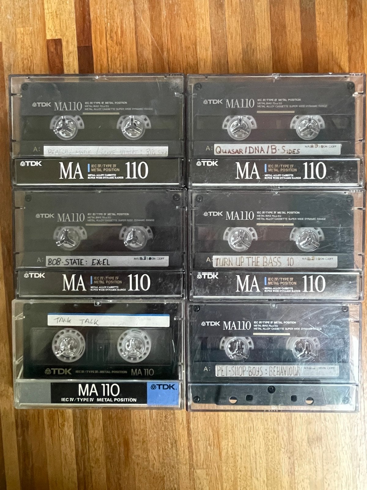 6 TDK MA110 bandjes, Cd's en Dvd's, Cassettebandjes, Ophalen of Verzenden, Gebruikt, Overige genres, 2 t/m 25 bandjes