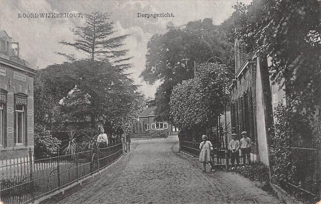 Noordwijkerhout Dorpsgezicht Nauta 8171, Verzamelen, Ansichtkaarten | Nederland, Ophalen of Verzenden, Voor 1920, Gelopen, Noord-Brabant