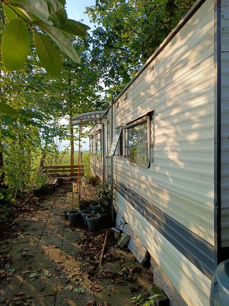 Stacaravan zonder staanplaats, Caravans en Kamperen, Caravan accessoires, Ophalen of Verzenden