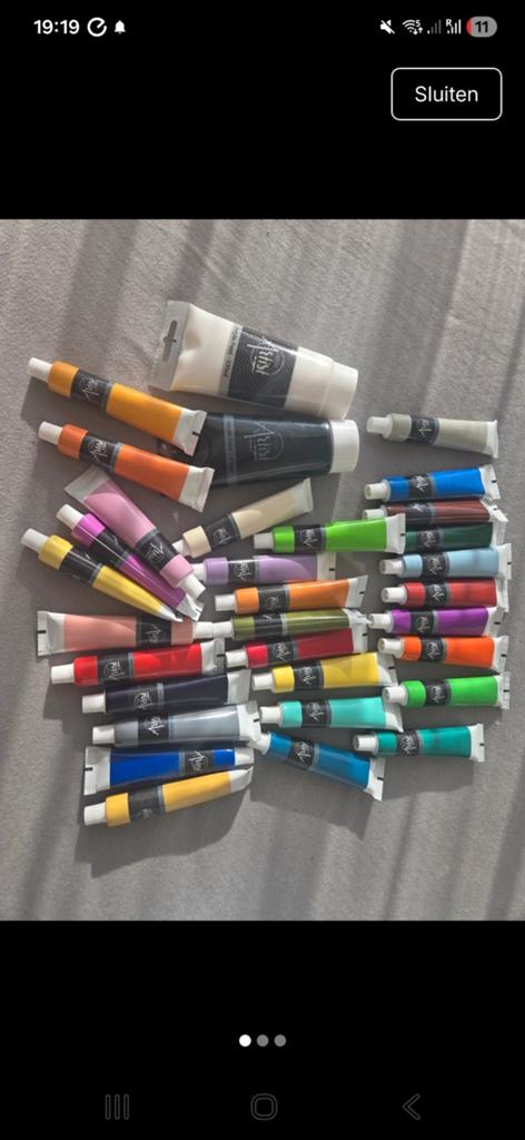 Nieuwe Acrylverfset - Diverse Kleuren, Hobby en Vrije tijd, Schilderen, Ophalen of Verzenden