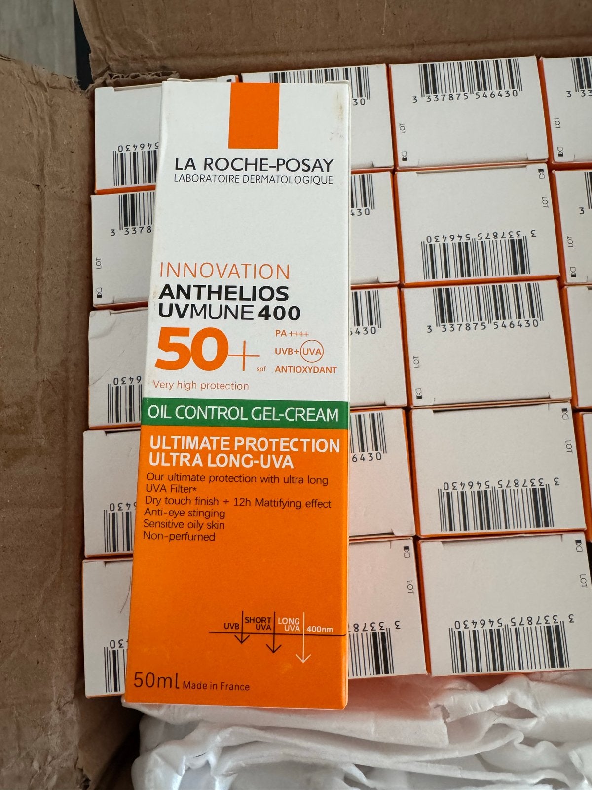La Roche-Posay Anthelios UVMune 400 SPF50+ Oil Control, Ophalen, Nieuw, Gehele gezicht, Verzorging