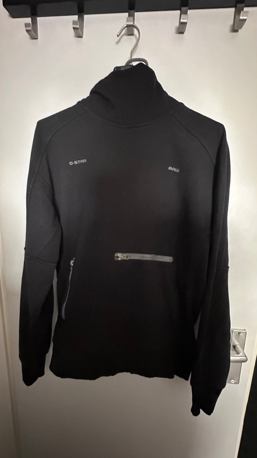 G-Star RAW Moto Loose Hoodie – Maat M/L, Ophalen of Verzenden, Gedragen, Maat 48/50 (M), Zwart