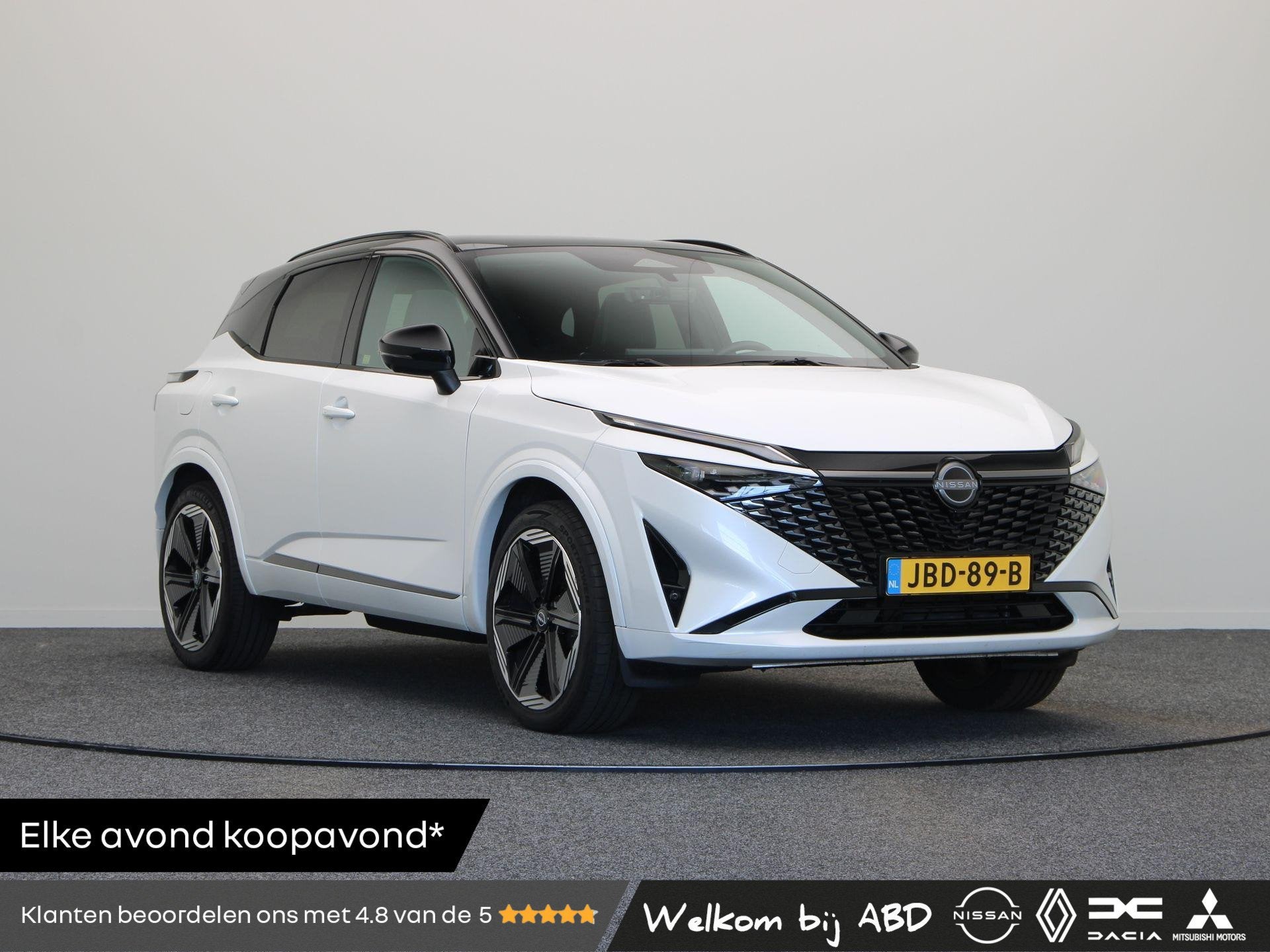 Nissan Qashqai 158pk MHEV Xtronic N-Design | Pilot Assist |, Auto's, Dealer onderhouden, Euro 6, 4 cilinders, Wit