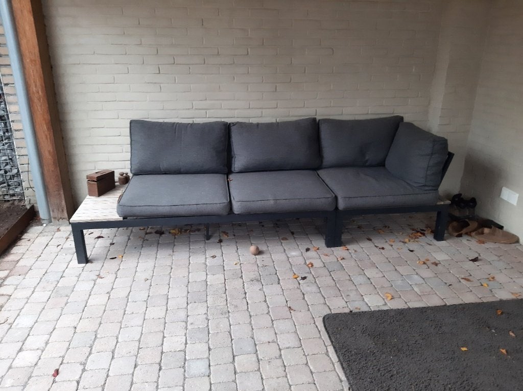 3 zitsbank voor buiten, Tuin en Terras, Ophalen, Gebruikt, Rechthoekig, Metaal