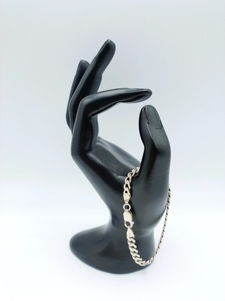Zilveren heren/jongens armband, 17,5 cm, 925, Sieraden, Tassen en Uiterlijk, Info@zilverwebsite.nl, Verzenden, Zo goed als nieuw