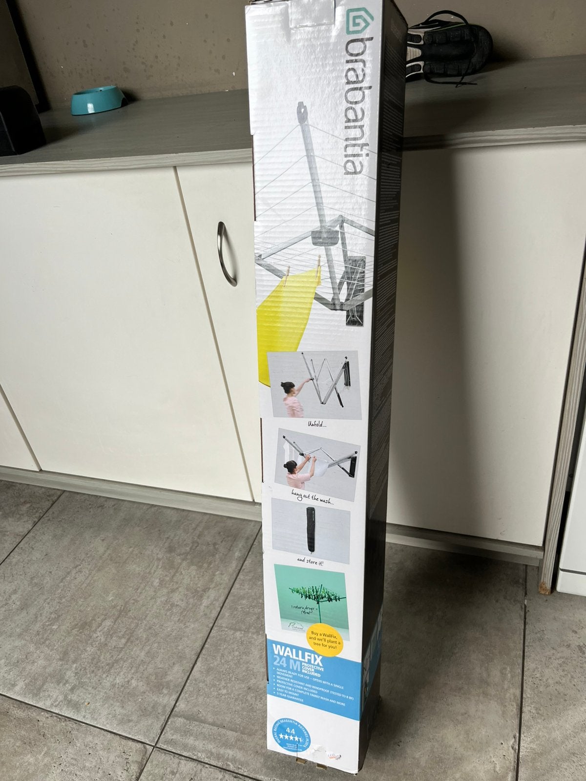 Brabantia wand droogrek, Tuin en Terras, Droogmolens en Wasrekken, Ophalen of Verzenden, Nieuw, Droogmolen