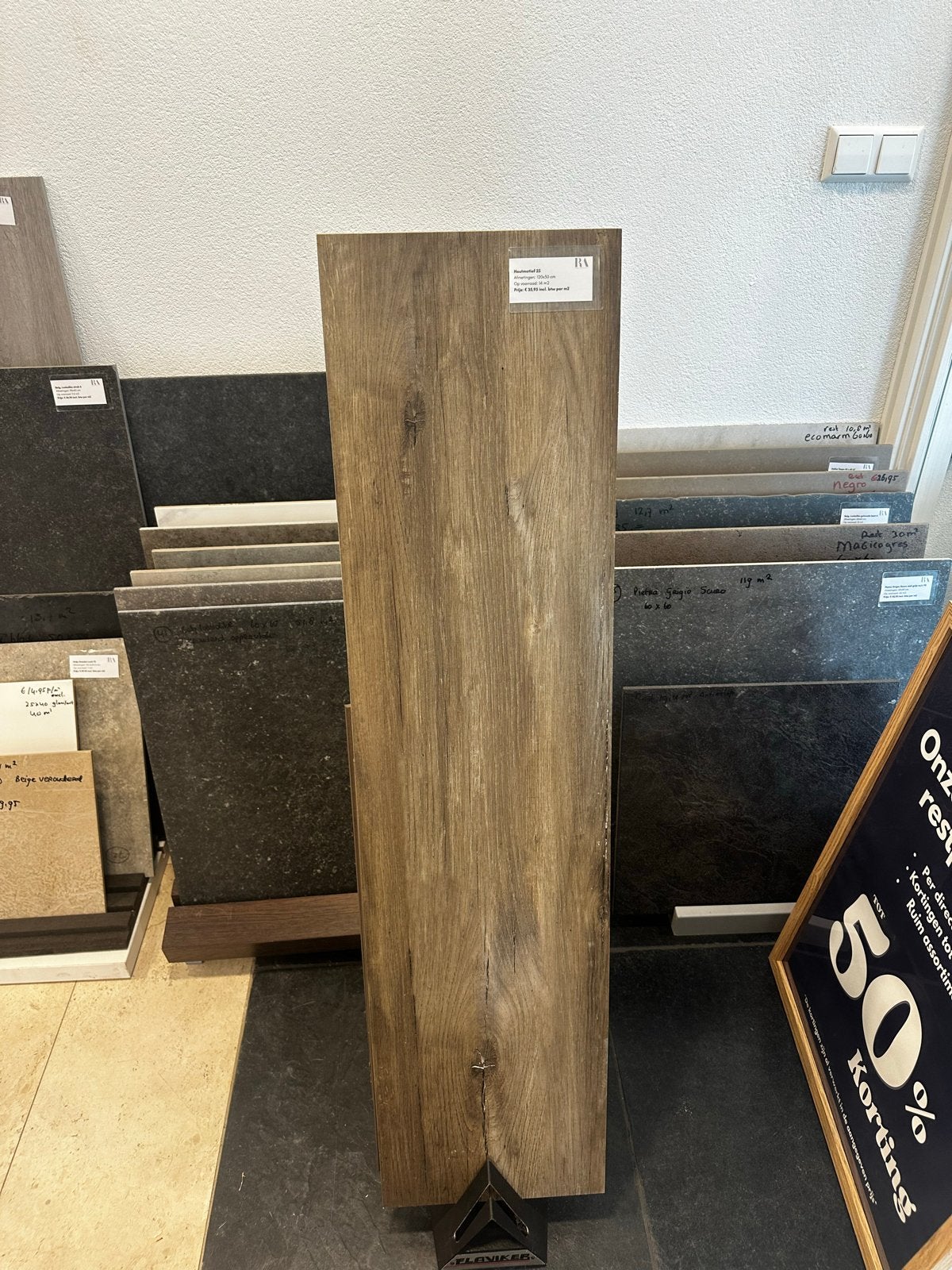 Houtmotief tegel brede plank 120x30 cm - 14 m2, Doe-het-zelf en Verbouw, Tegels, Ophalen, 60 cm of meer, Keramiek, Nieuw