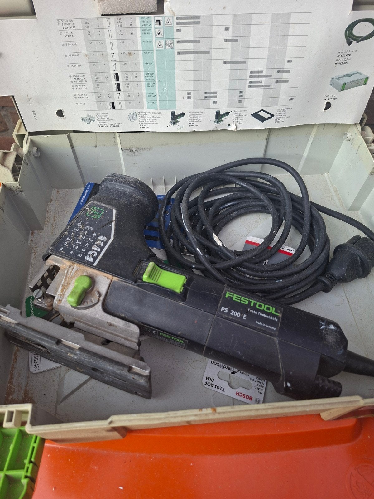 Festool PS 200 E Decoupeerzaag - zaagbladhouder lam, Ophalen of Verzenden, Gebruikt, Decoupeerzaag, Festool