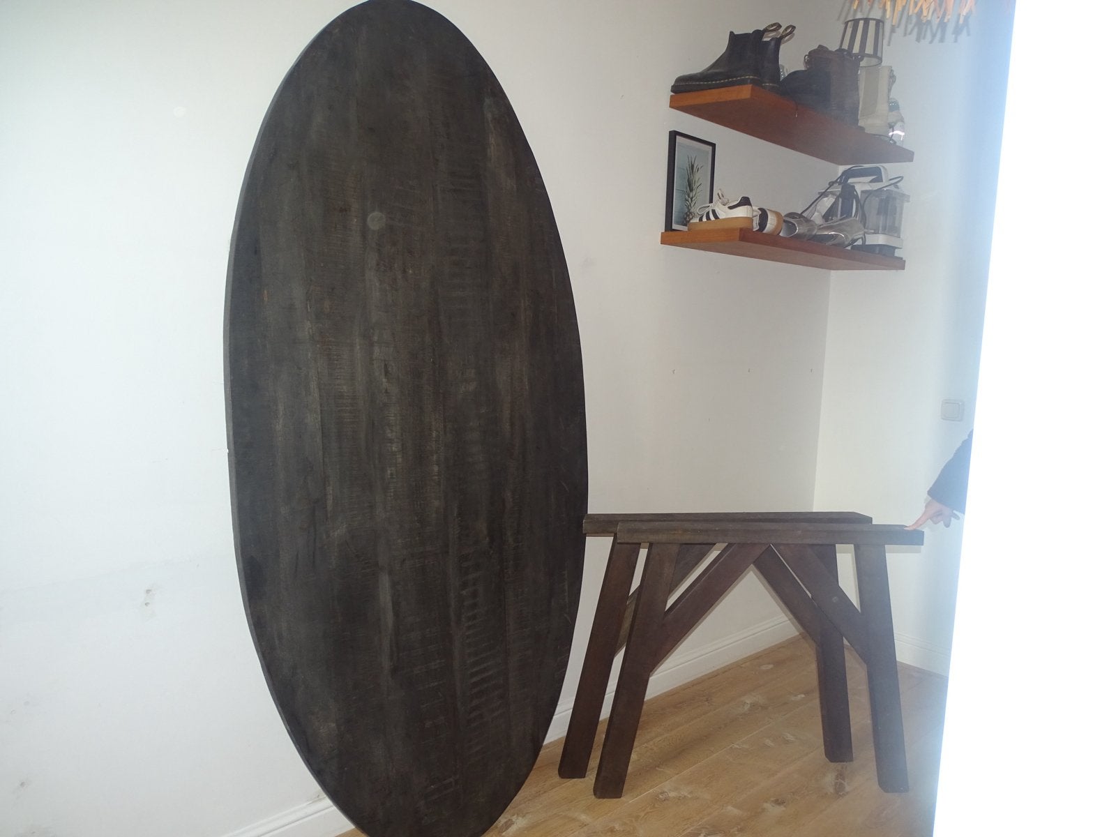 Nieuwe ovale eettafel Robert Kruik 200x100 cm, 100 tot 150 cm, Ophalen of Verzenden, Vijf personen of meer, Ovaal