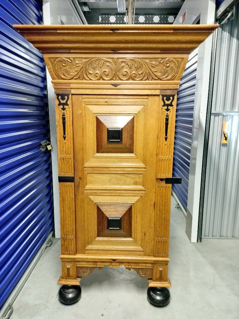 Mooie eiken kussenkast, Antiek en Kunst, Ophalen