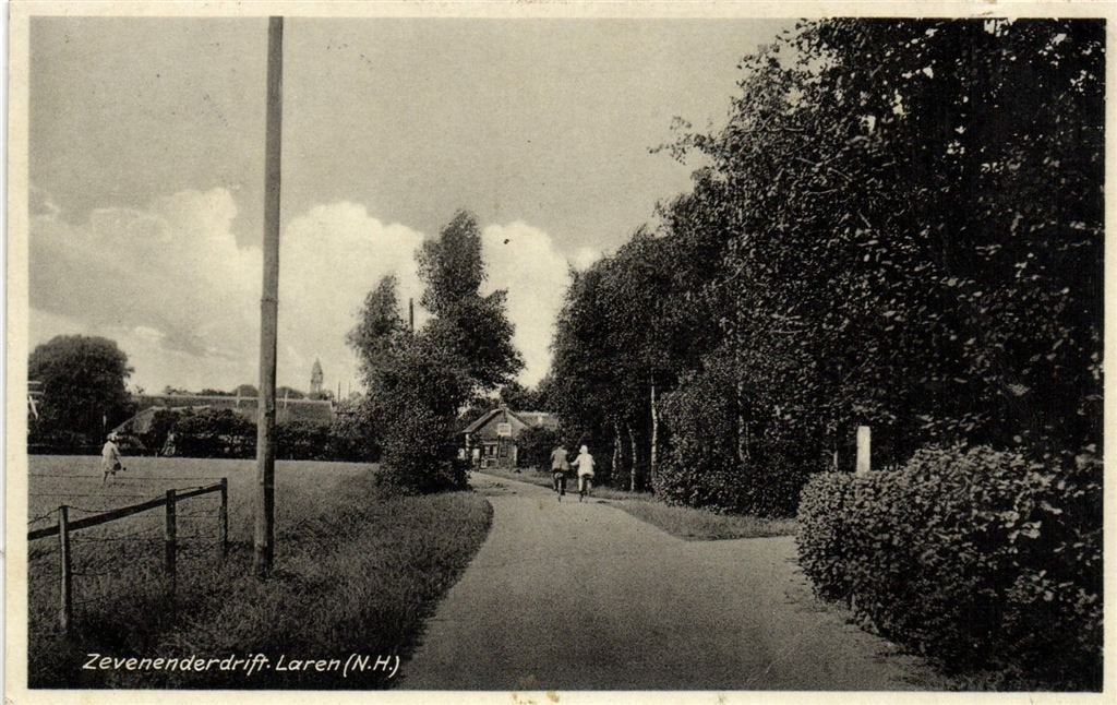 Zevenenderdrift. Laren [N.H.] - 193? gelopen, Verzenden, 1920 tot 1940, Gelopen, Noord-Holland