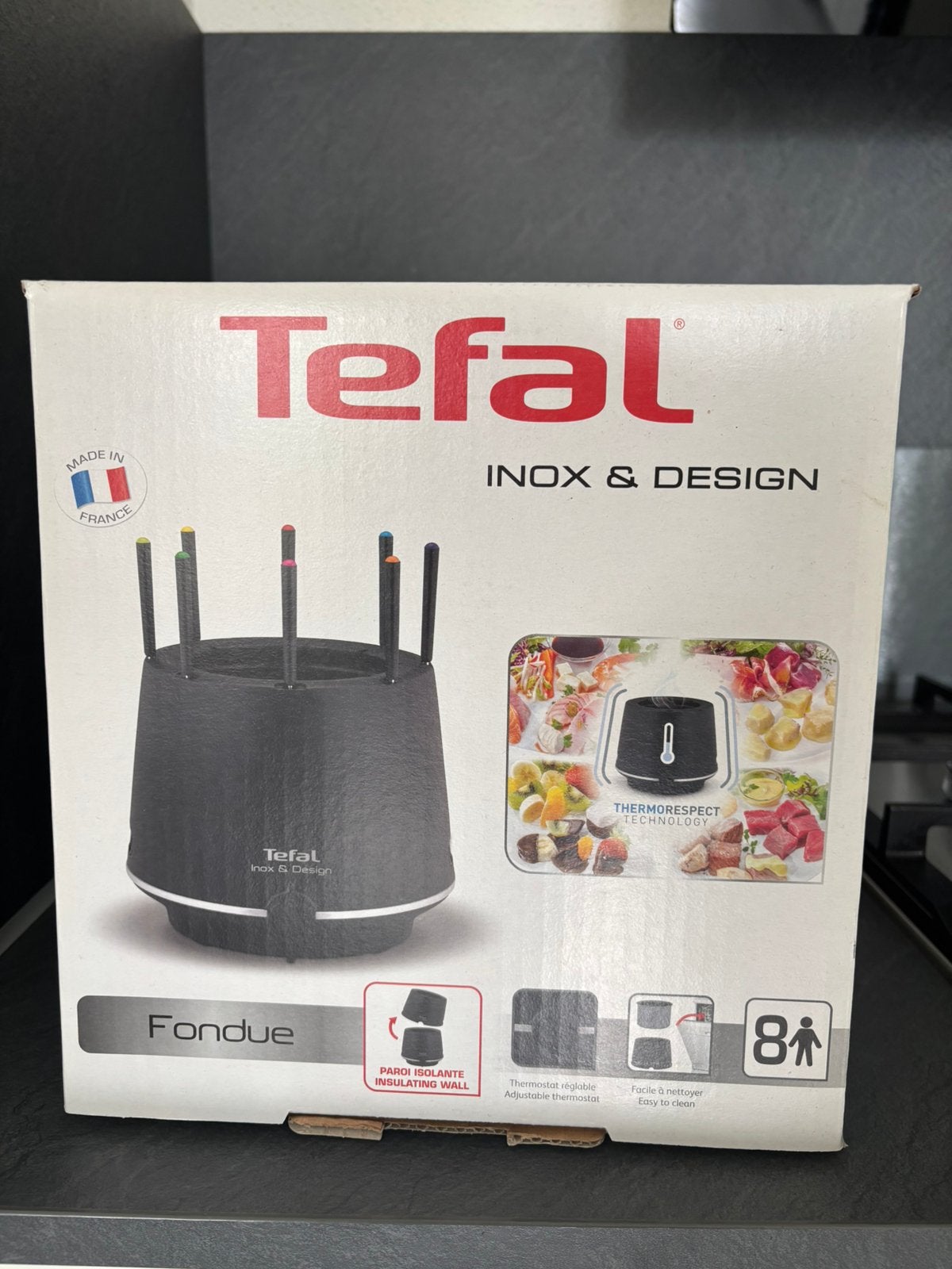 Tefal Inox & Design Fondue - Elektrische Fondueset, Ophalen, Nieuw, Elektrisch, Fondueset
