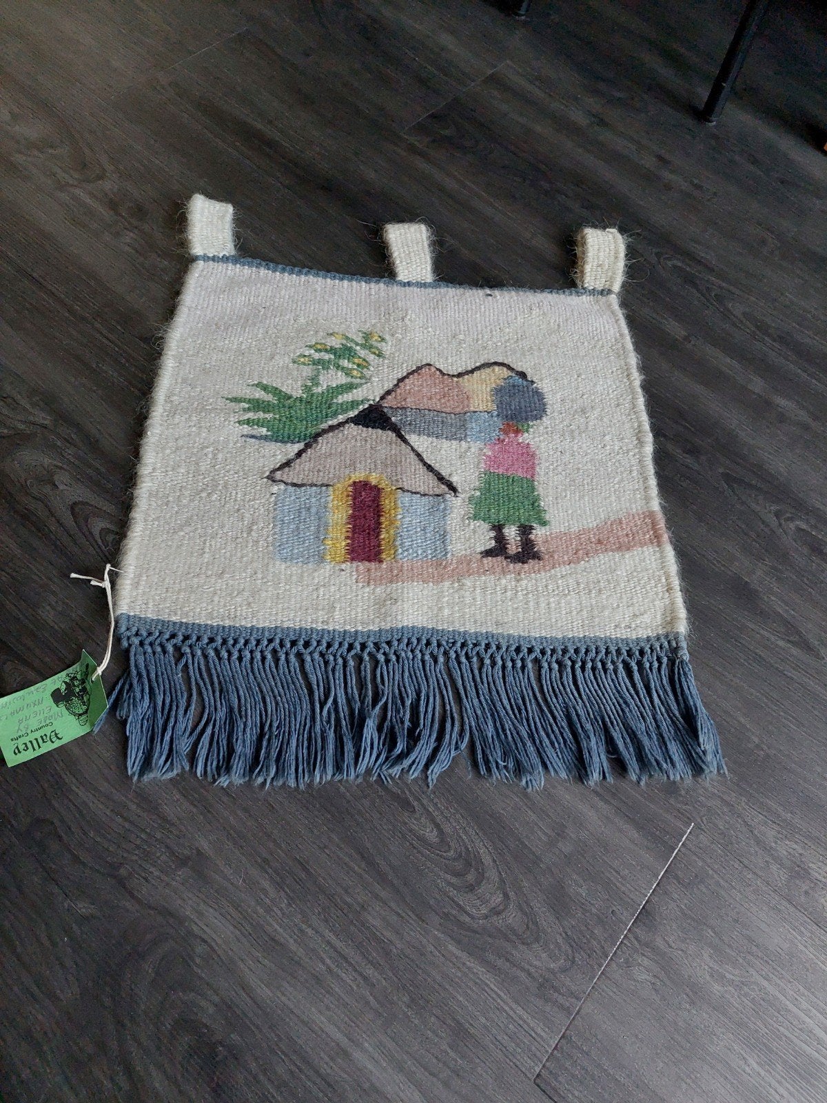 Handgemaakt Afrikaans Wandkleed van 100% Mohair, Ophalen of Verzenden