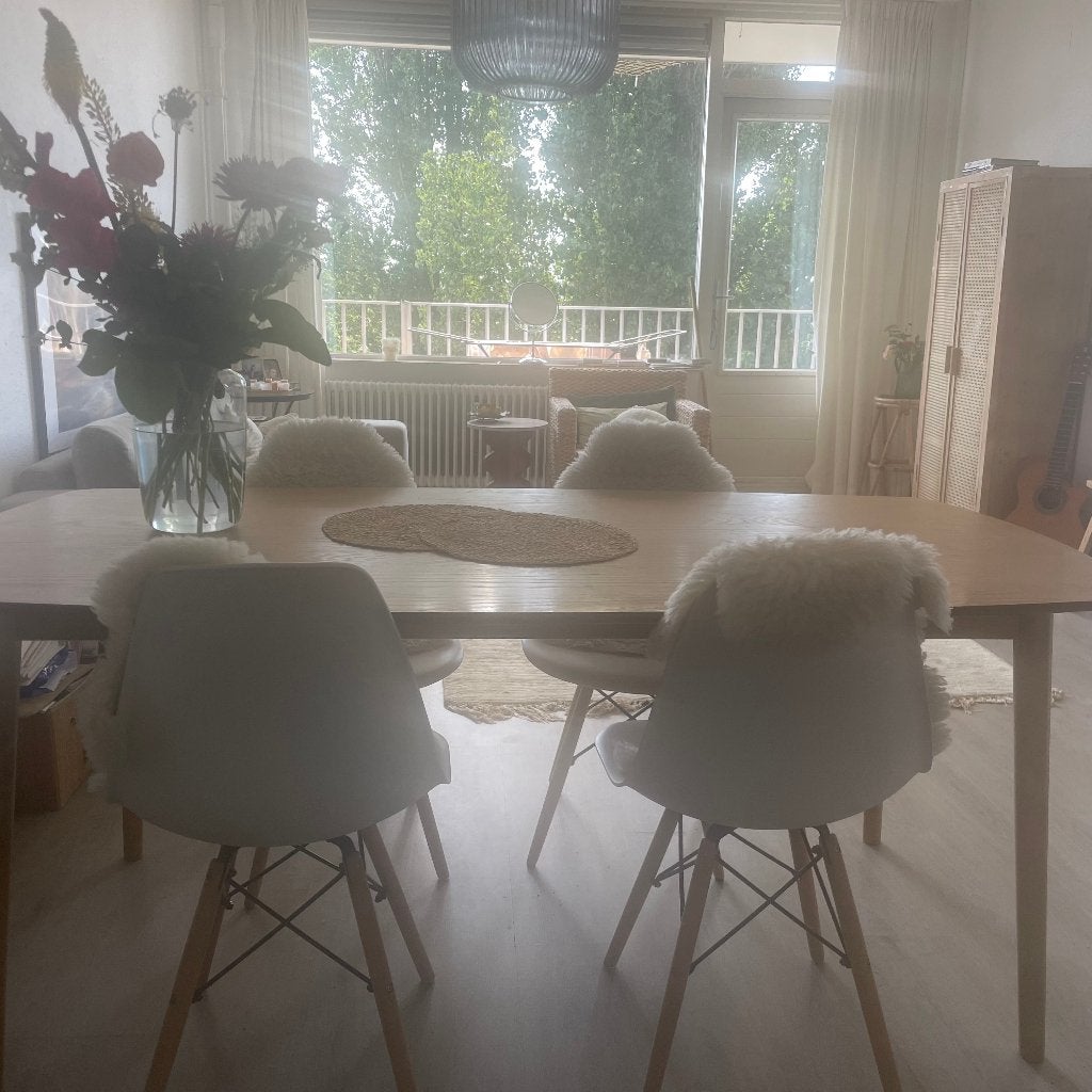 Ovale eettafel, Ophalen, Gebruikt, 50 tot 100 cm, Vijf personen of meer