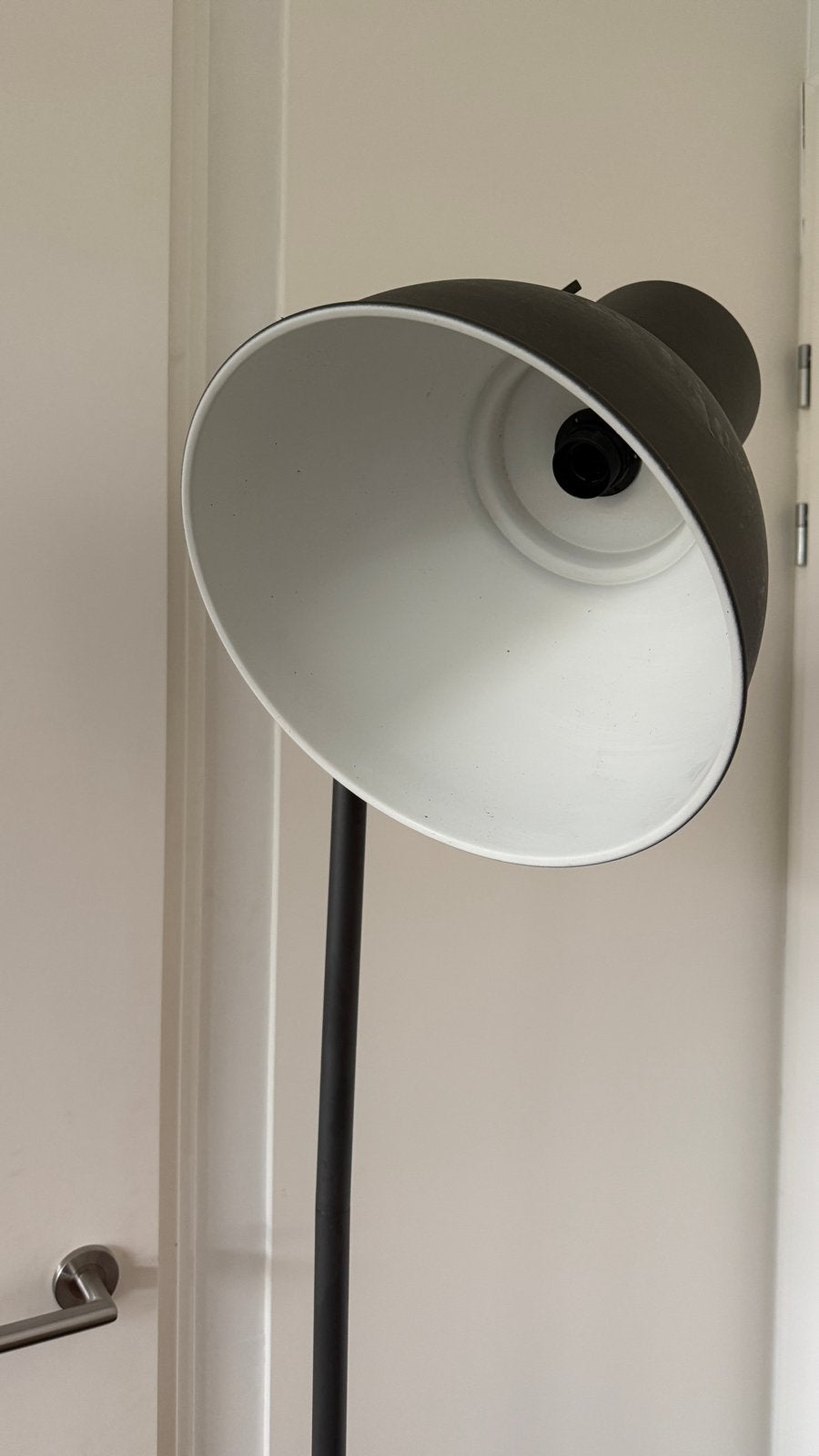 IKEA Hektar Vloerlamp Donkergrijs, Ophalen of Verzenden, Zo goed als nieuw, Metaal, 150 tot 200 cm