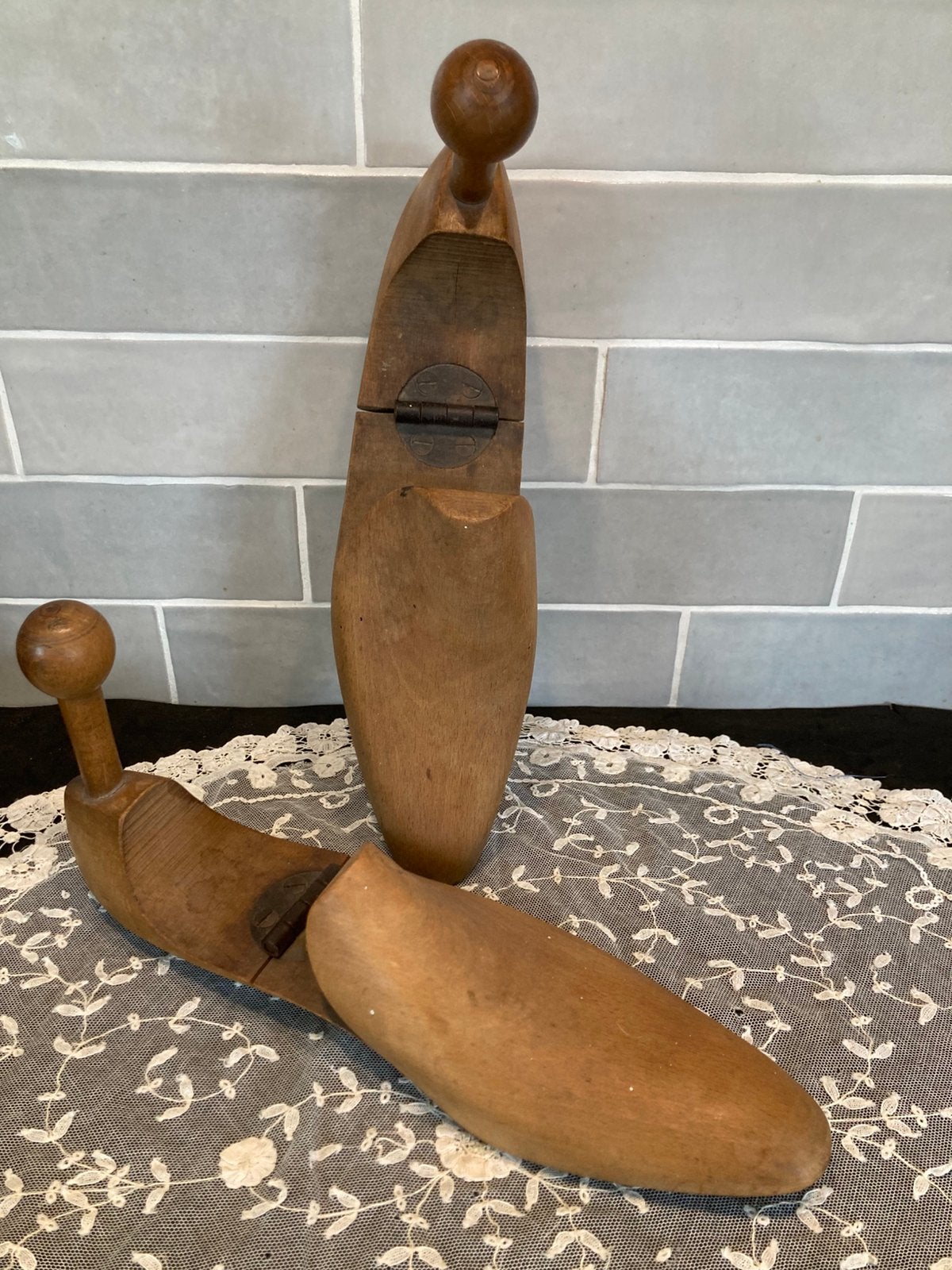 Antiek houten schoenmallen (210325c), Antiek en Kunst, Ophalen of Verzenden