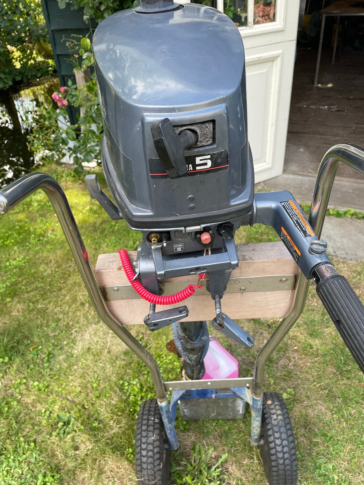 Yamaha 5 pk 2-takt langstaart buitenboordmotor met tank, Ophalen, Gebruikt, 5 tot 10 pk, Buitenboordmotor