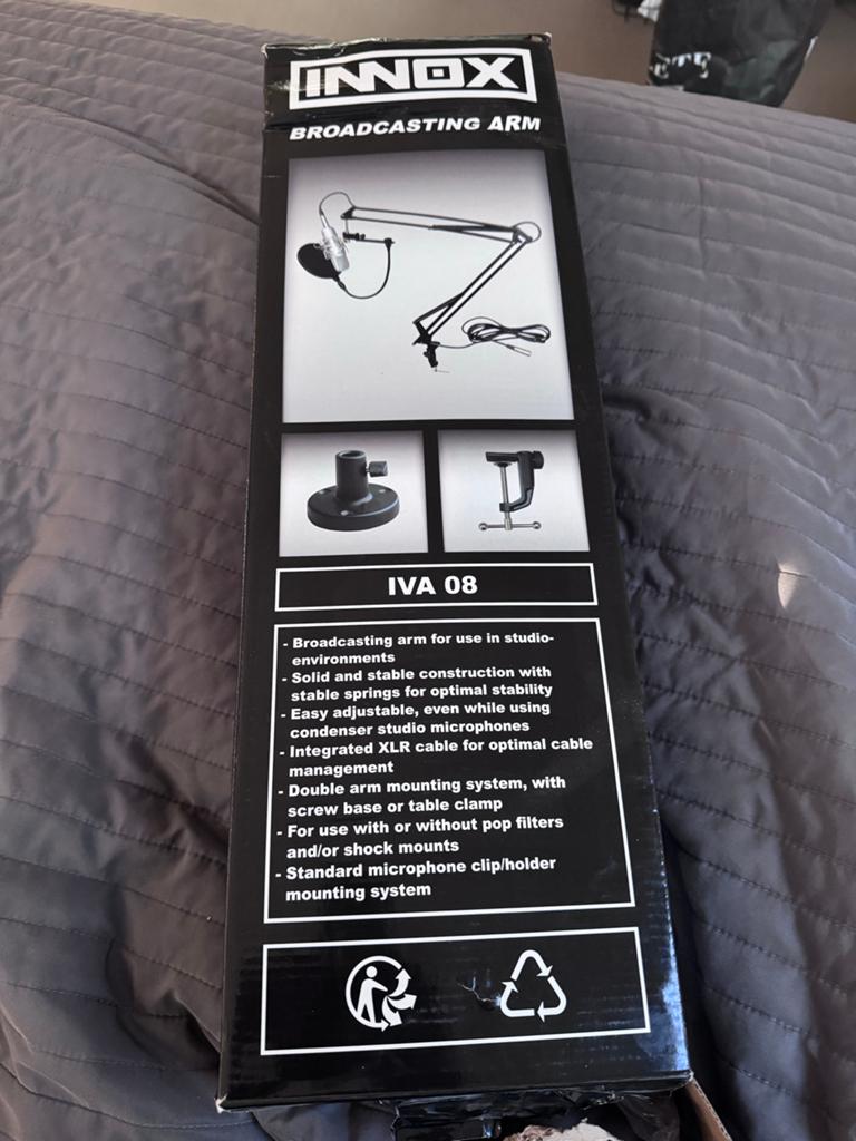 Innox IVA 08 Broadcasting Arm - Microfoonarm, Ophalen of Verzenden, Nieuw, Overige typen