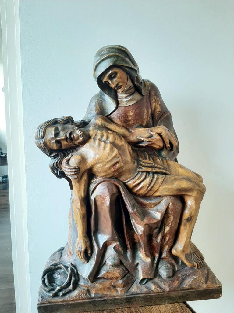 Maria en Jezus beeld, Antiek en Kunst, Antiek | Religie, Ophalen of Verzenden
