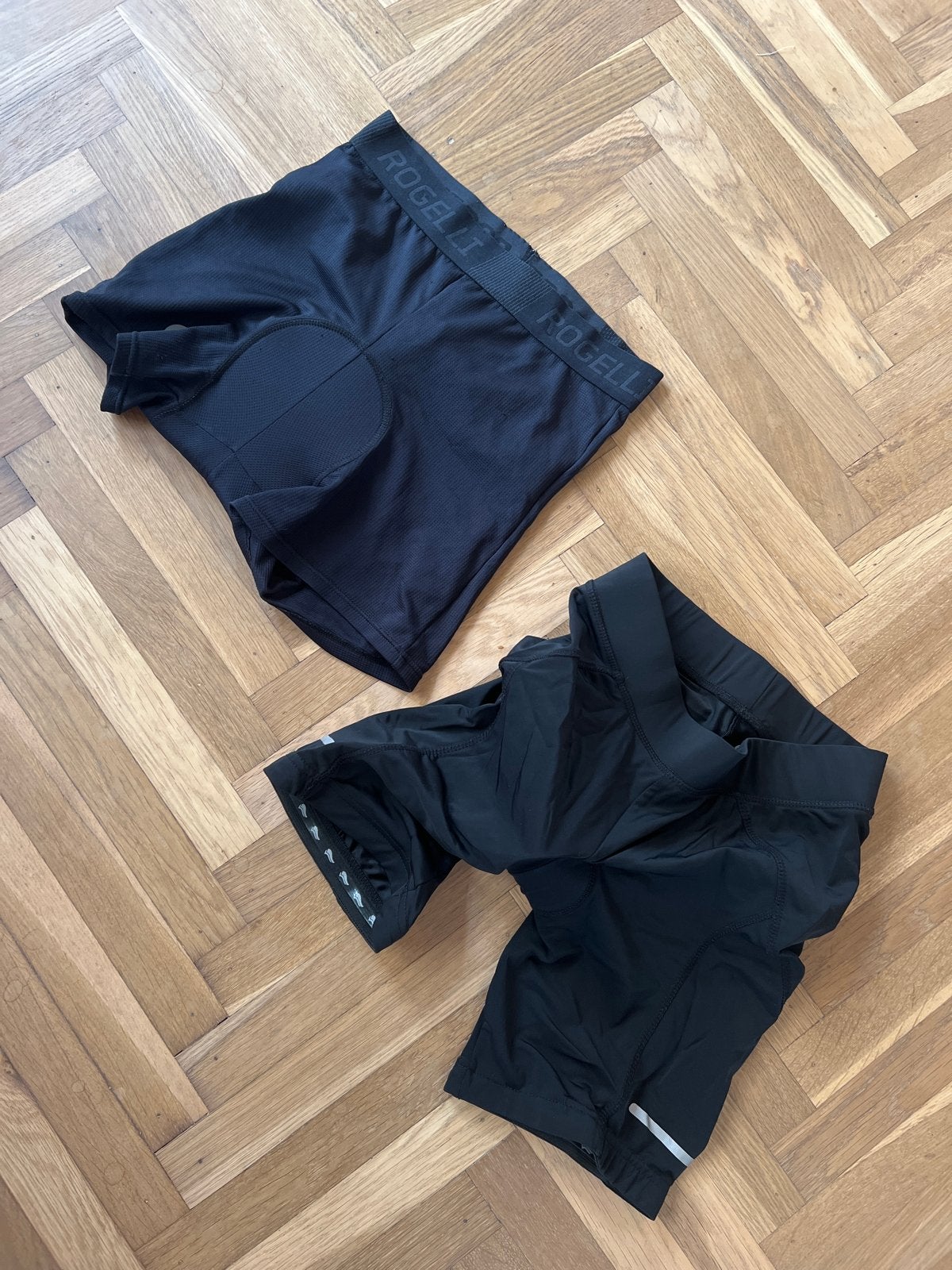 2 Dames fietsbroeken met zeem - Rogelli & Crivit, S, Gebruikt, Dames, Onderkleding