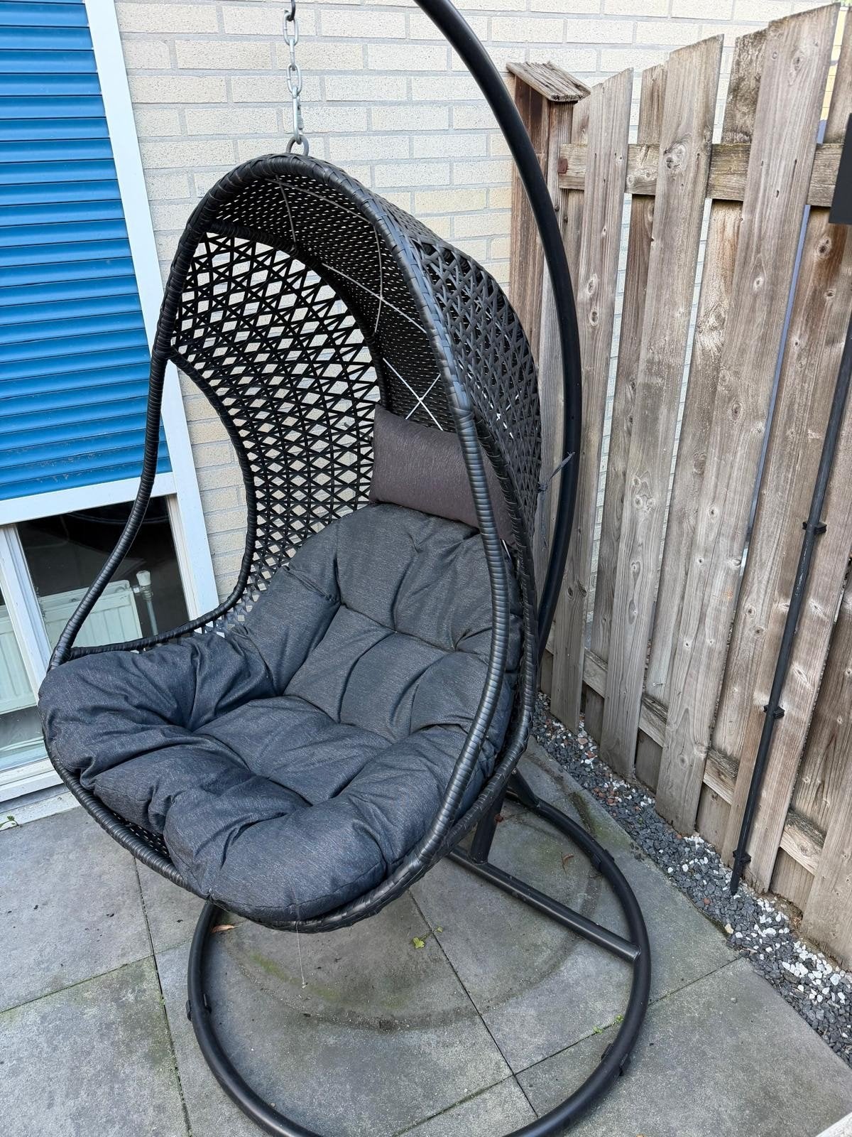 Prachtige hangstoel, ongeveer 4 jaar oud, nooit gebruikt, Ophalen of Verzenden, Zo goed als nieuw, Wicker
