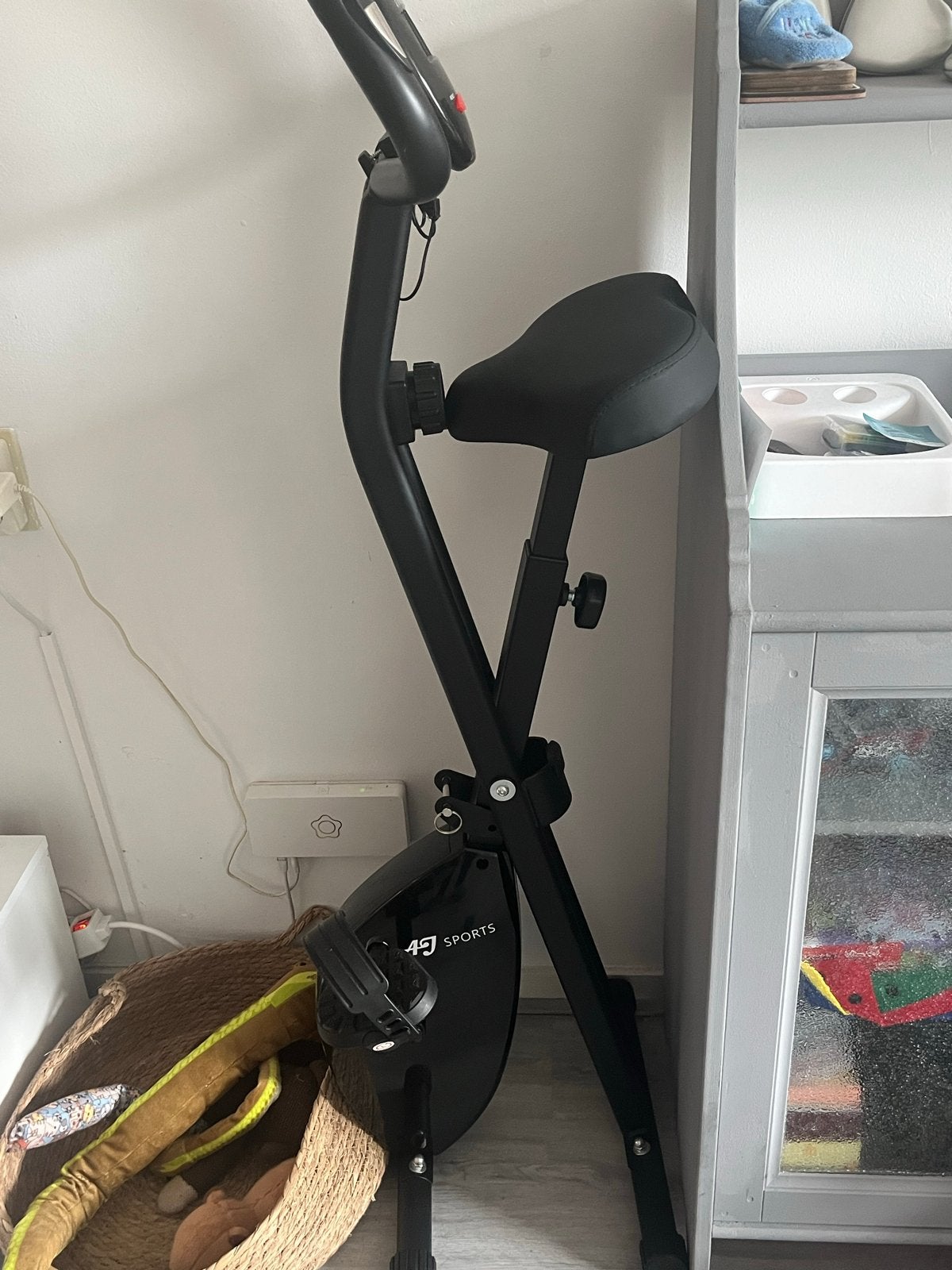 Inklapbare hometrainer - 4G Sports, Ophalen, Zo goed als nieuw, Metaal, Benen