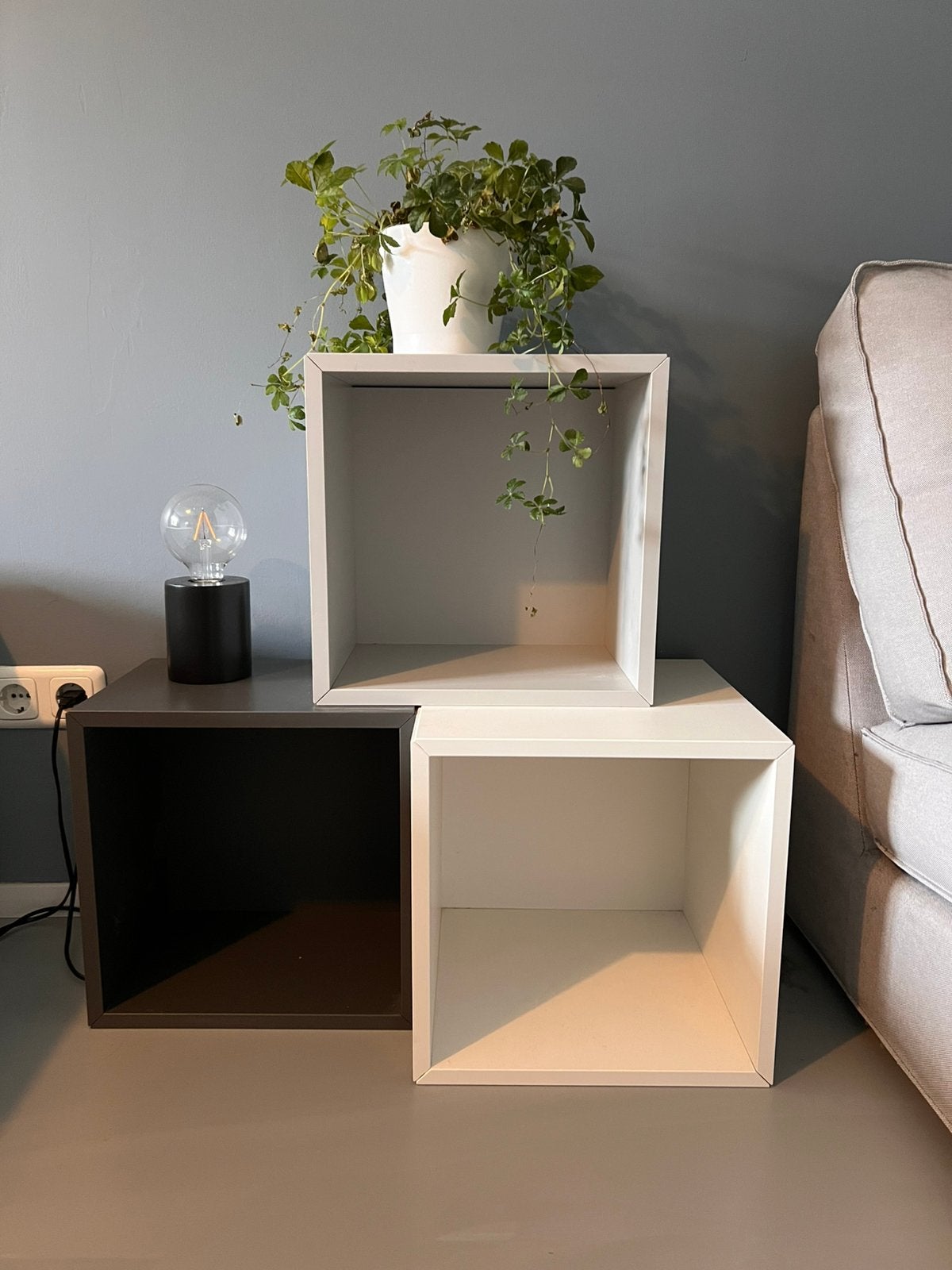 Drie Eket kubussen Ikea, Ophalen, Zo goed als nieuw