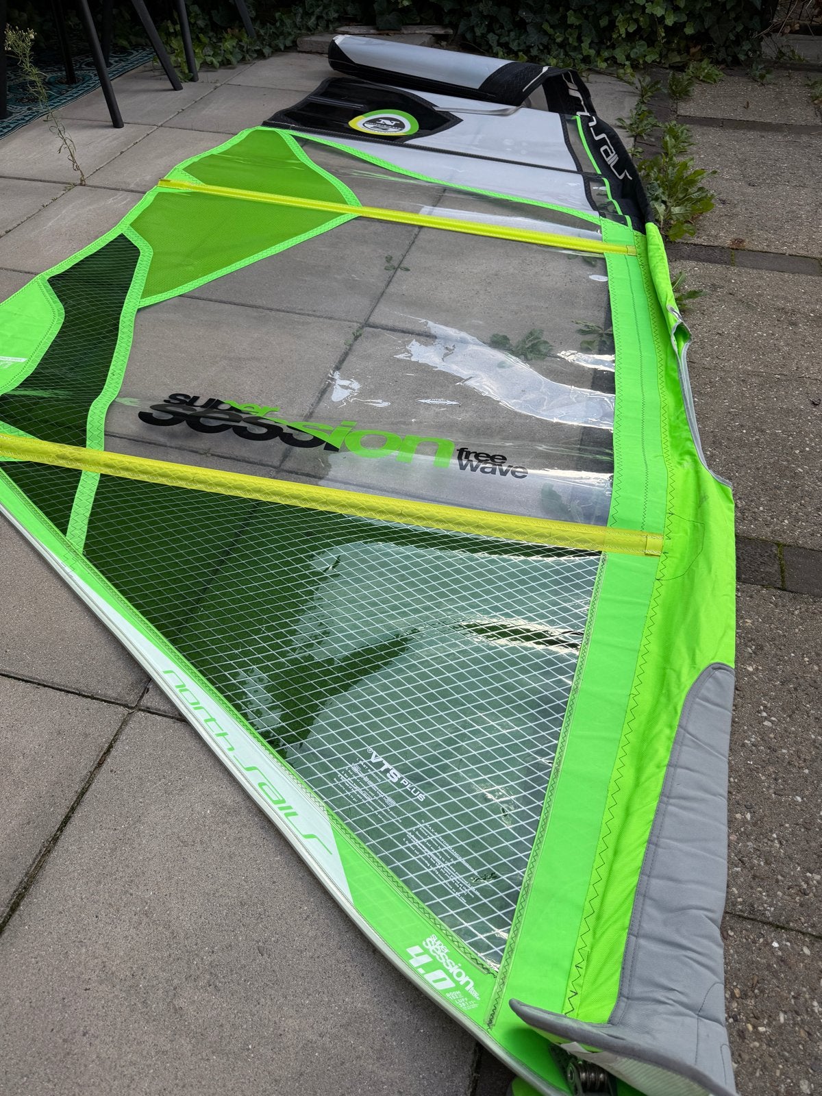 North Sails Super Session Free Wave 4.0 windsurfzeil, Watersport en Boten, Ophalen, Gebruikt, North Sails, Zeil