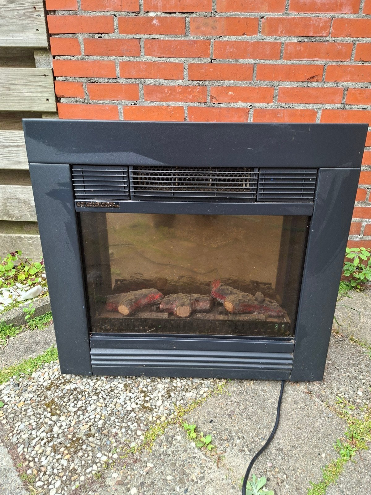 inbouw Elektrische haard met realistische vlammen, Huis en Inrichting, Ophalen, Vrijstaande haard, Elektrische haard