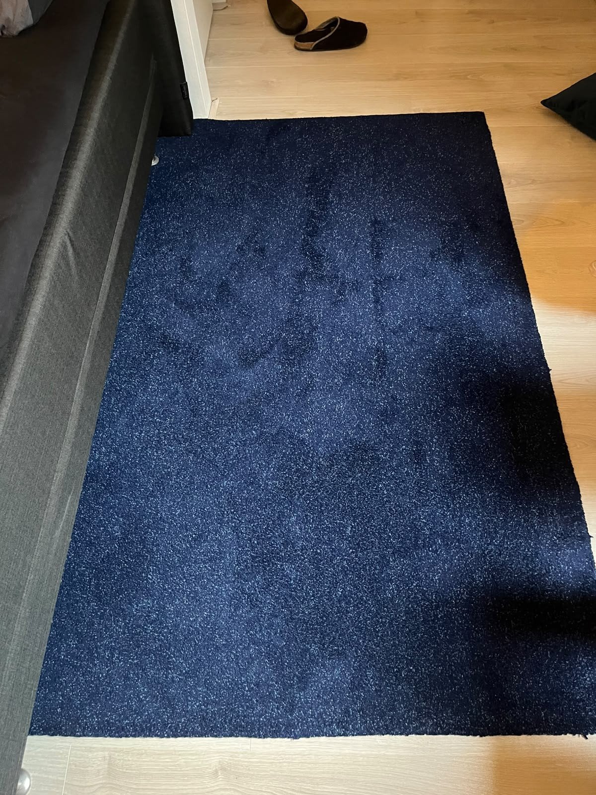 Ikea Tyvelse tapijt 133x195 cm, Ophalen, Gebruikt, 100 tot 150 cm, Blauw