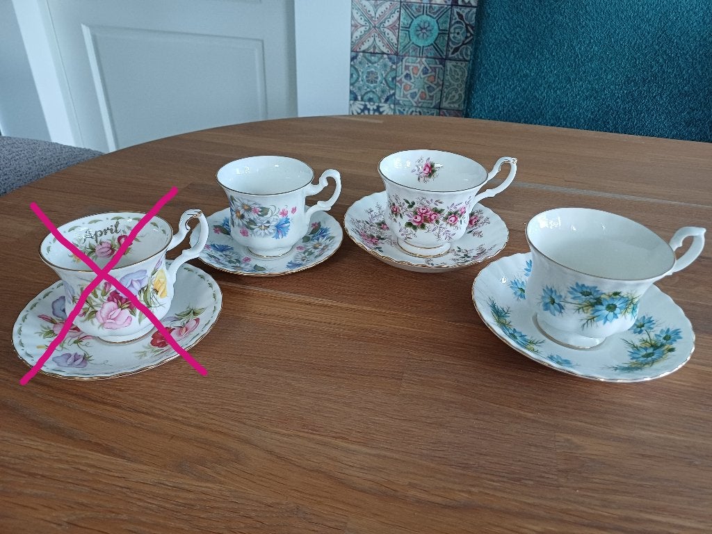 Royal Albert Diverse Kop en Schotels/2 losse bordjes, Ophalen, Zo goed als nieuw, Overige stijlen, Kop(pen) en/of Schotel(s)