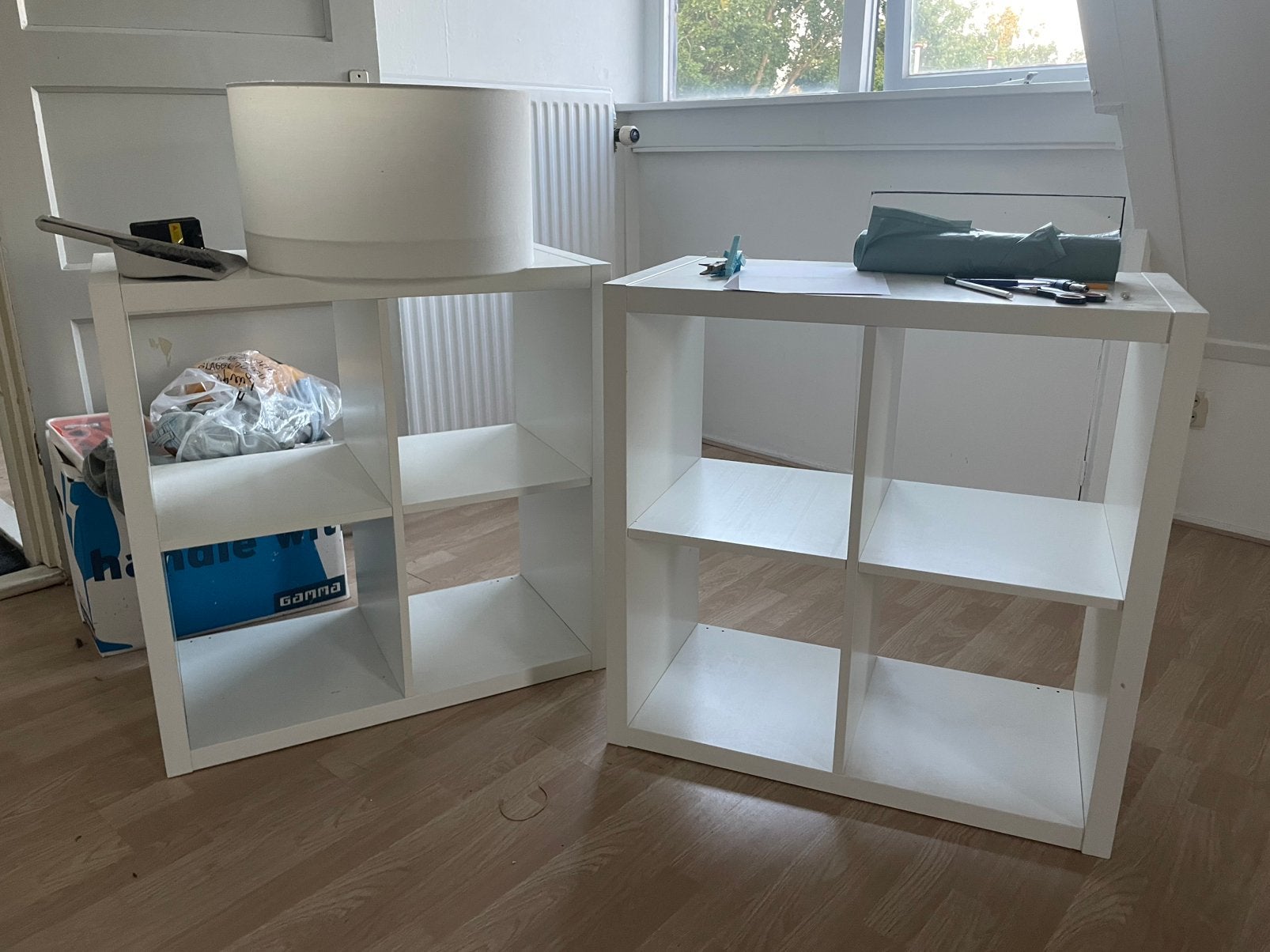 Kallax kast 2 stuks van 2x2, Ophalen, Gebruikt