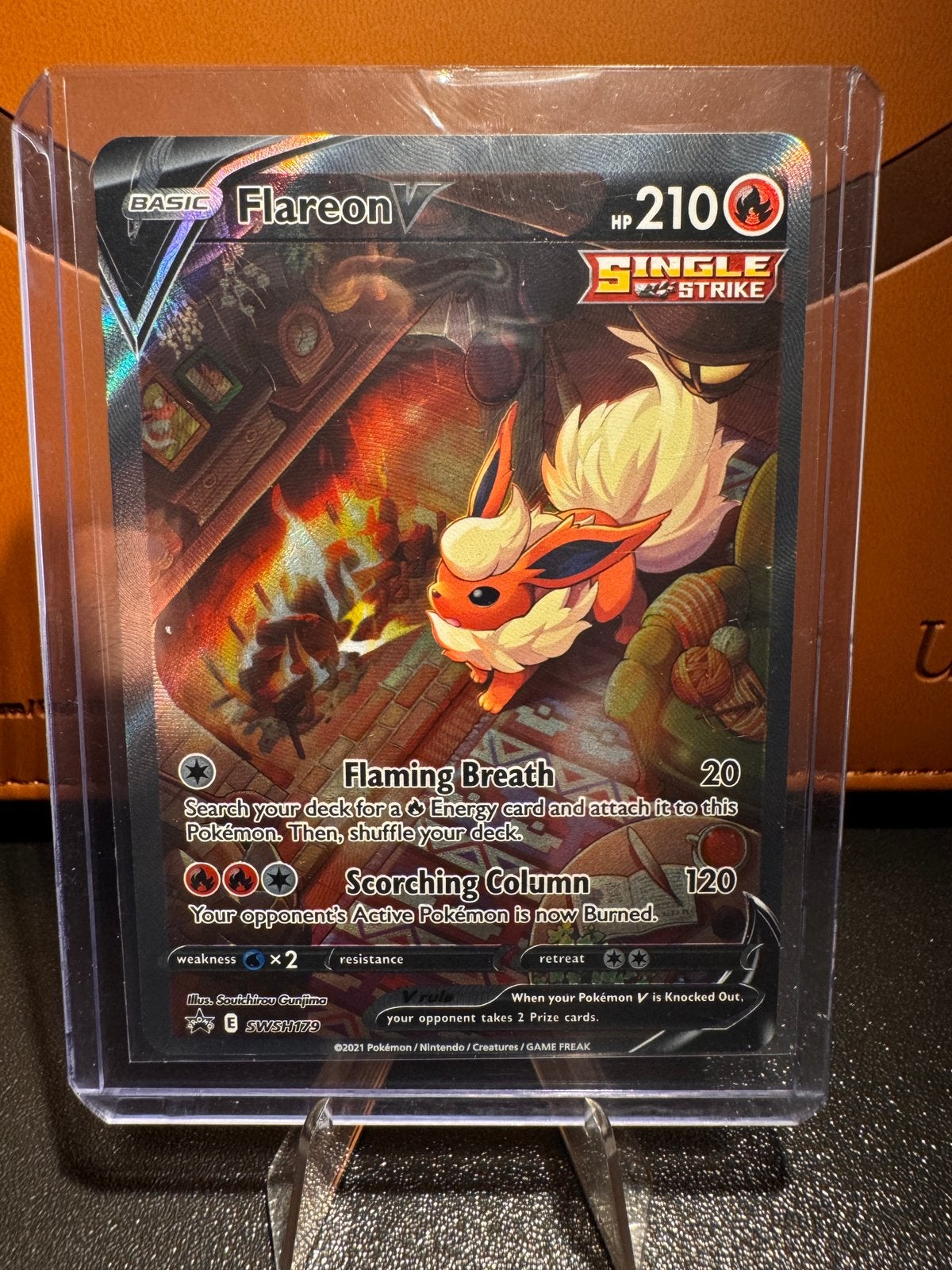 Flareon Pokemon kaart, Hobby en Vrije tijd, Verzamelkaartspellen | Pokémon, Ophalen of Verzenden, Nieuw, Losse kaart, Foil