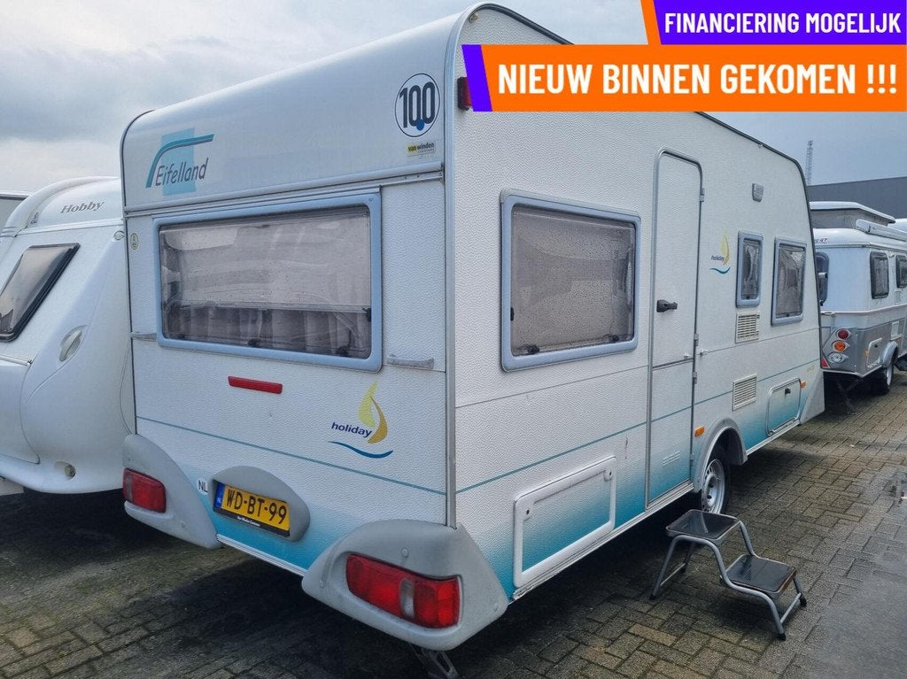 Eifelland holiday special 450 KLAP STAPELBED+LUIFEL+VOORTENT, Serviceluik, Rondzit, Bedrijf, 750 - 1000 kg