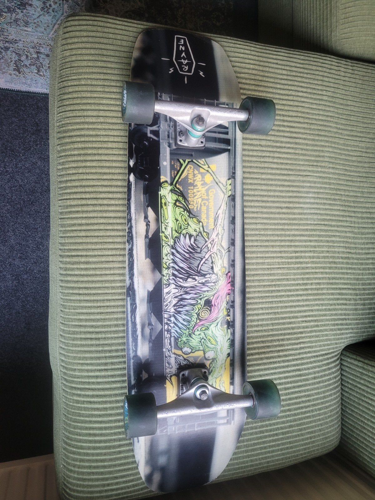 Rayne Phantom Train V3 Longboard, Ophalen, Zo goed als nieuw, Skateboard, Longboard