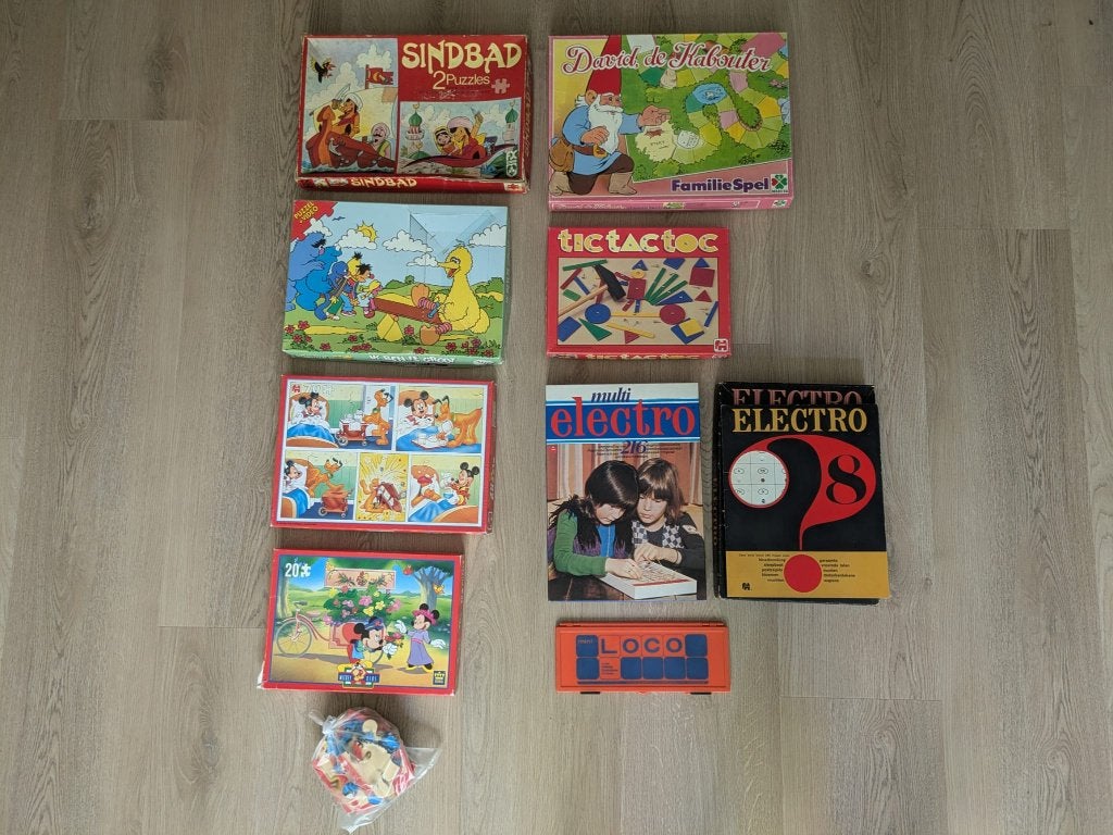Oude spelletjes & puzzels, Een of twee spelers, Ophalen, Gebruikt