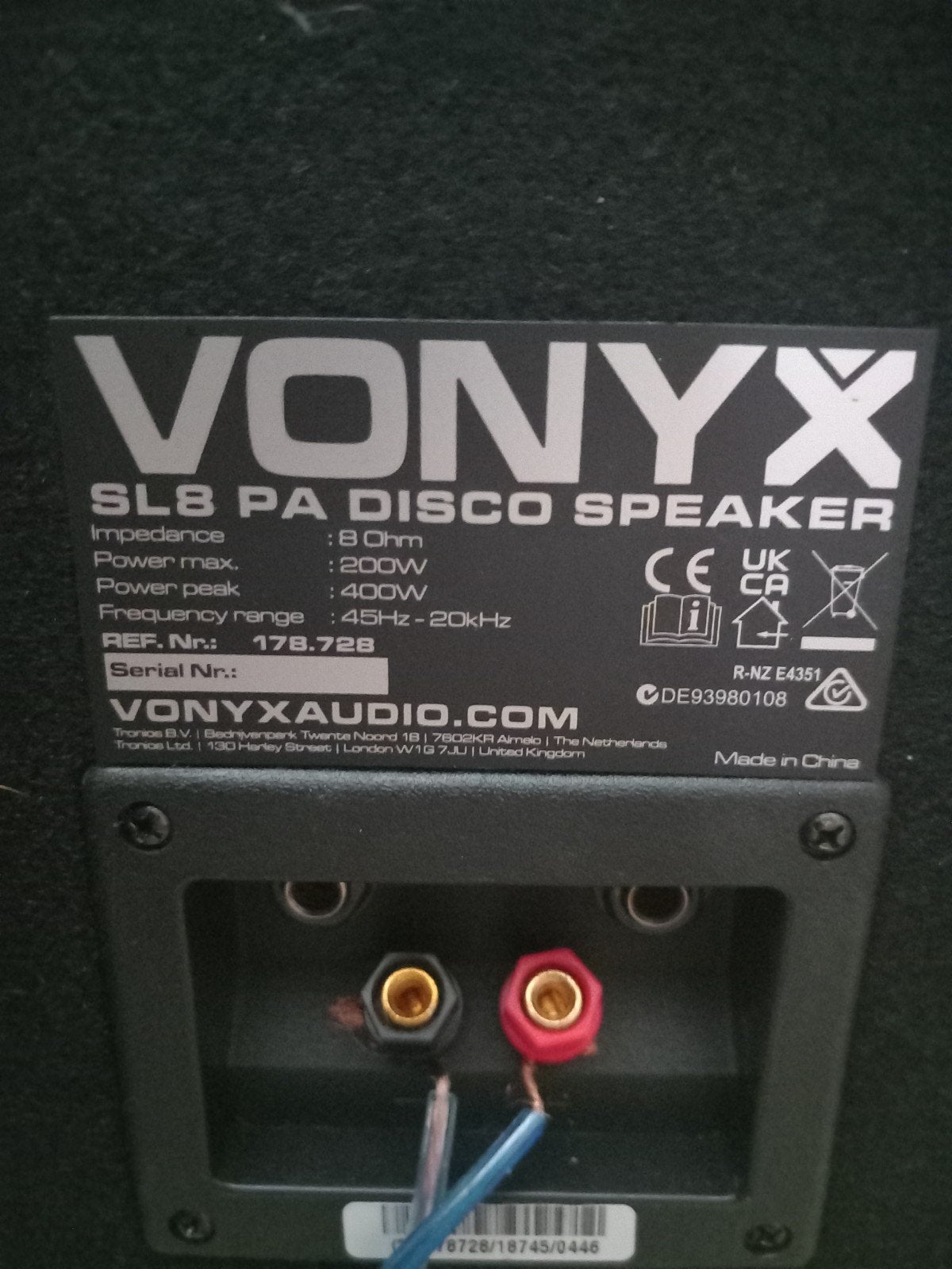 Actieve Speaker set / vonyx, Overige merken, Gebruikt, Overige typen, Ophalen of Verzenden
