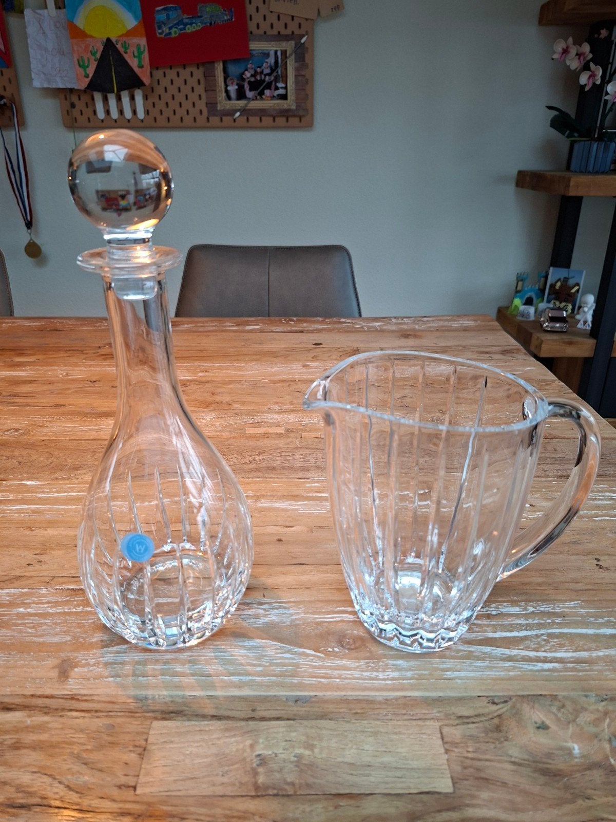 Wedgwood Windsor kristallen karaf en waterkan ongebruikt, Antiek en Kunst, Antiek | Glas en Kristal, Ophalen of Verzenden