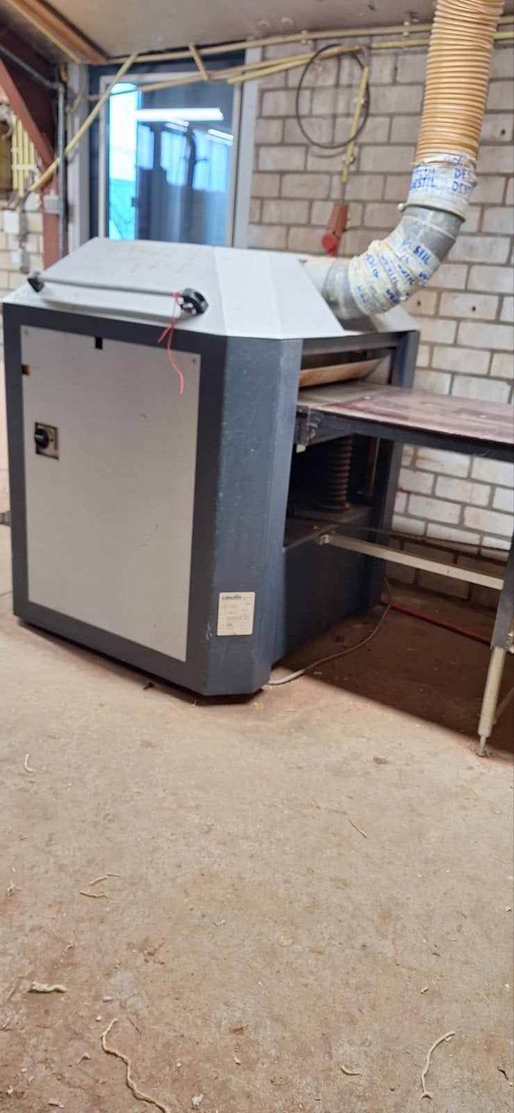 Vandikte schaafmachine casolin, Ophalen