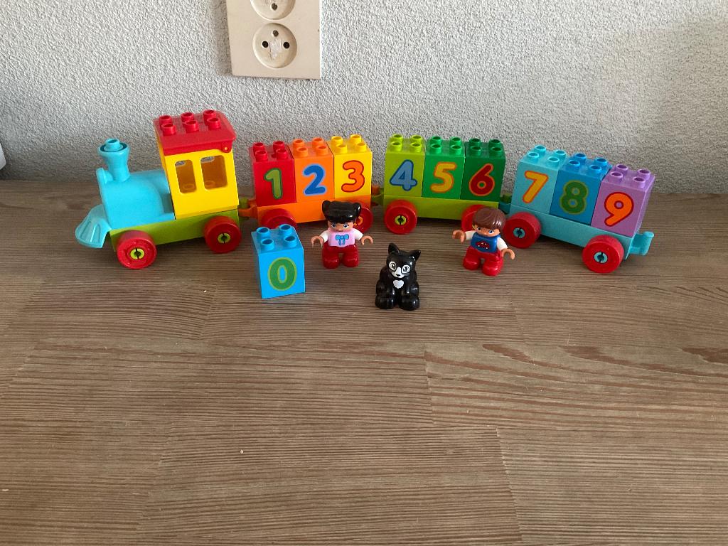 Duplo Getallentrein 10558, Overige thema's, Ophalen of Verzenden, Zo goed als nieuw, Compleet