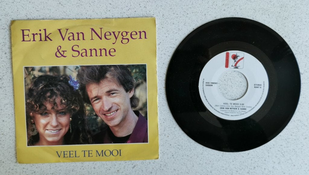 Single Erik van Neygen & Sanne - Veel te mooi, Ophalen of Verzenden, Gebruikt, Overige formaten, Levenslied of Smartlap