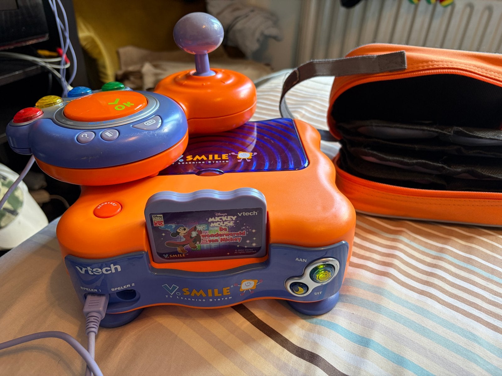 VTech V.Smile Learning System met 3 spellen en tasje, Ophalen, Overige merken, Gebruikt