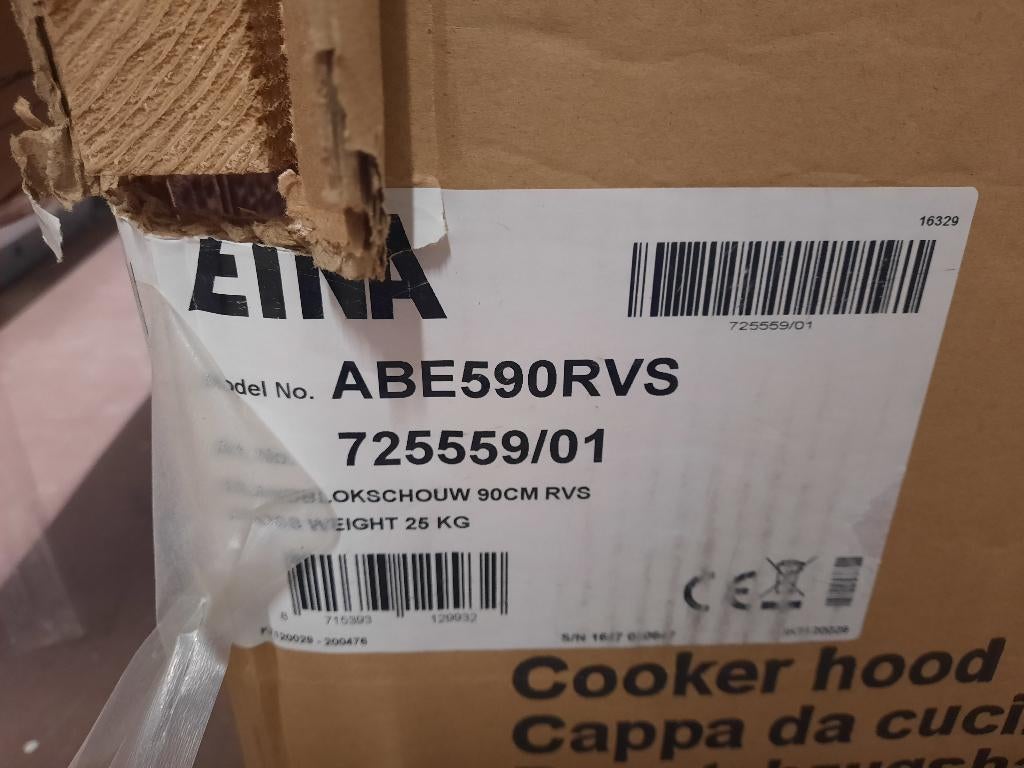 ETNA Eiland afzuigkap, Wandschouwkap, Nieuw, Ophalen of Verzenden, Motor