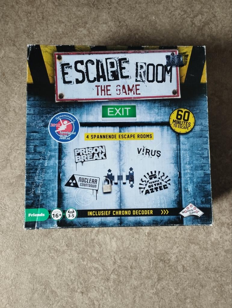 Escape Room The Game - 4 spannende escape rooms, Vijf spelers of meer, Ophalen of Verzenden, Zo goed als nieuw, Identity games
