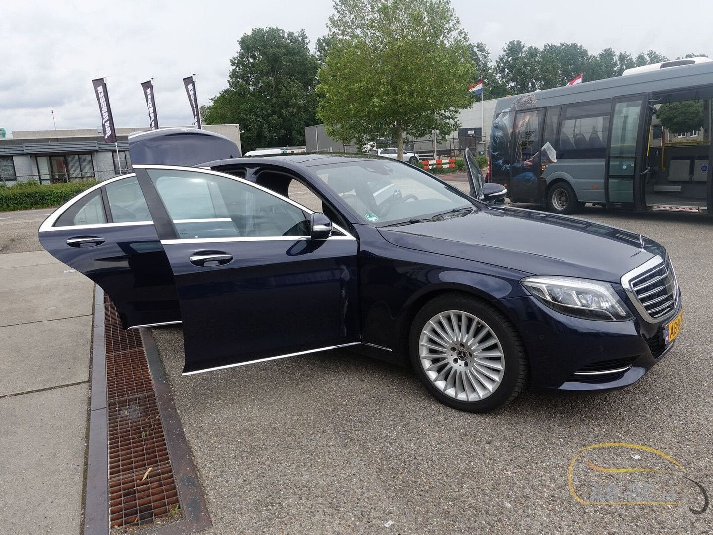 Mercedes-Benz S 350, Automaat, Blauw, Open dak, Bedrijf