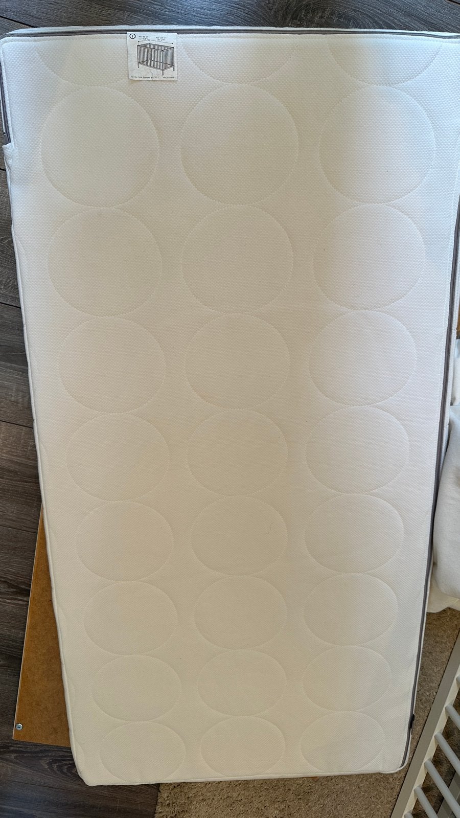 IKEA SMÅGÖRA babybedje met matras, Ophalen, Gebruikt, 70 tot 85 cm, Minder dan 140 cm