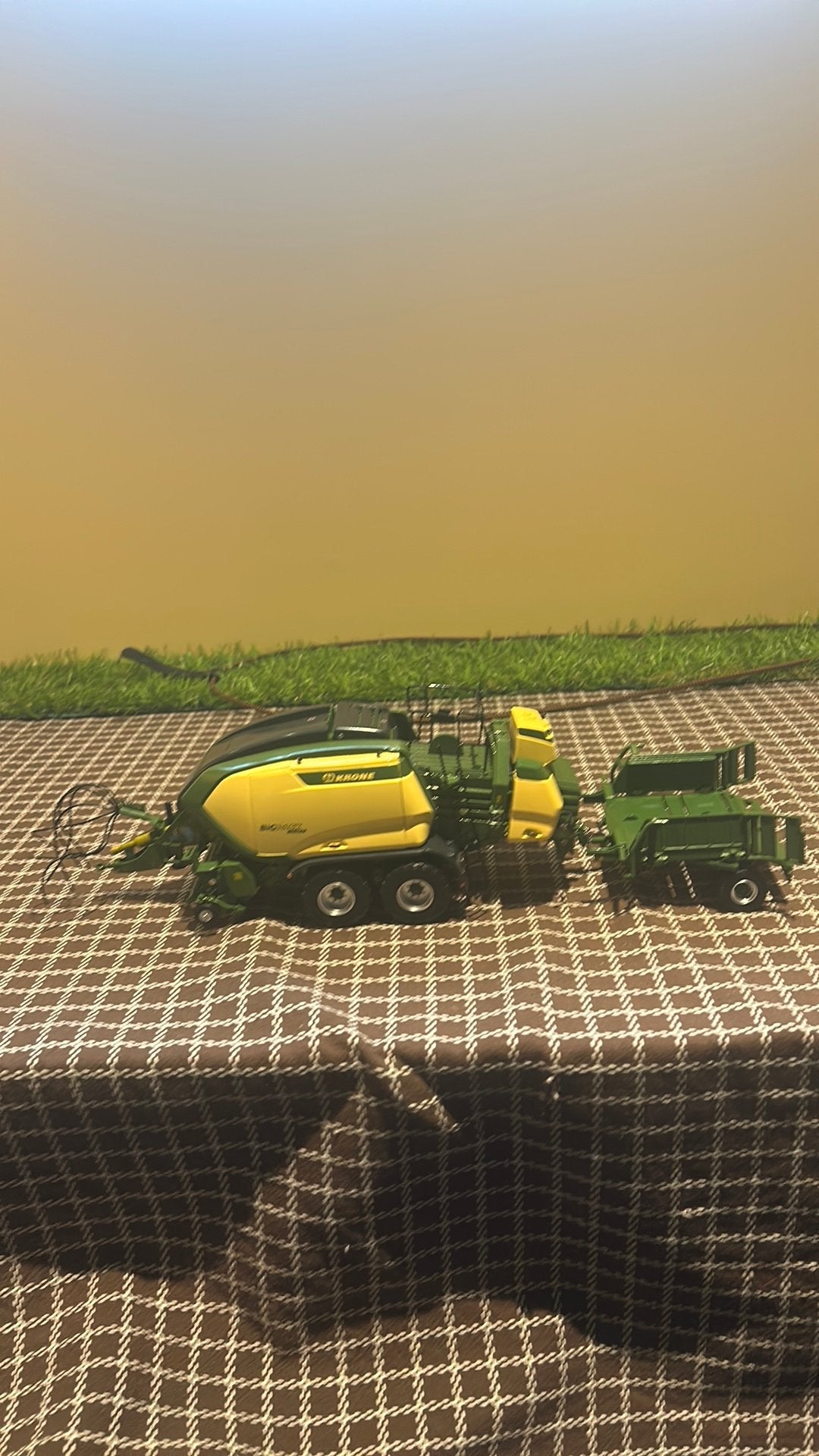 Krone big pack met verzamelwagen, Verzenden, Zo goed als nieuw, Tractor of Landbouw, Overige merken