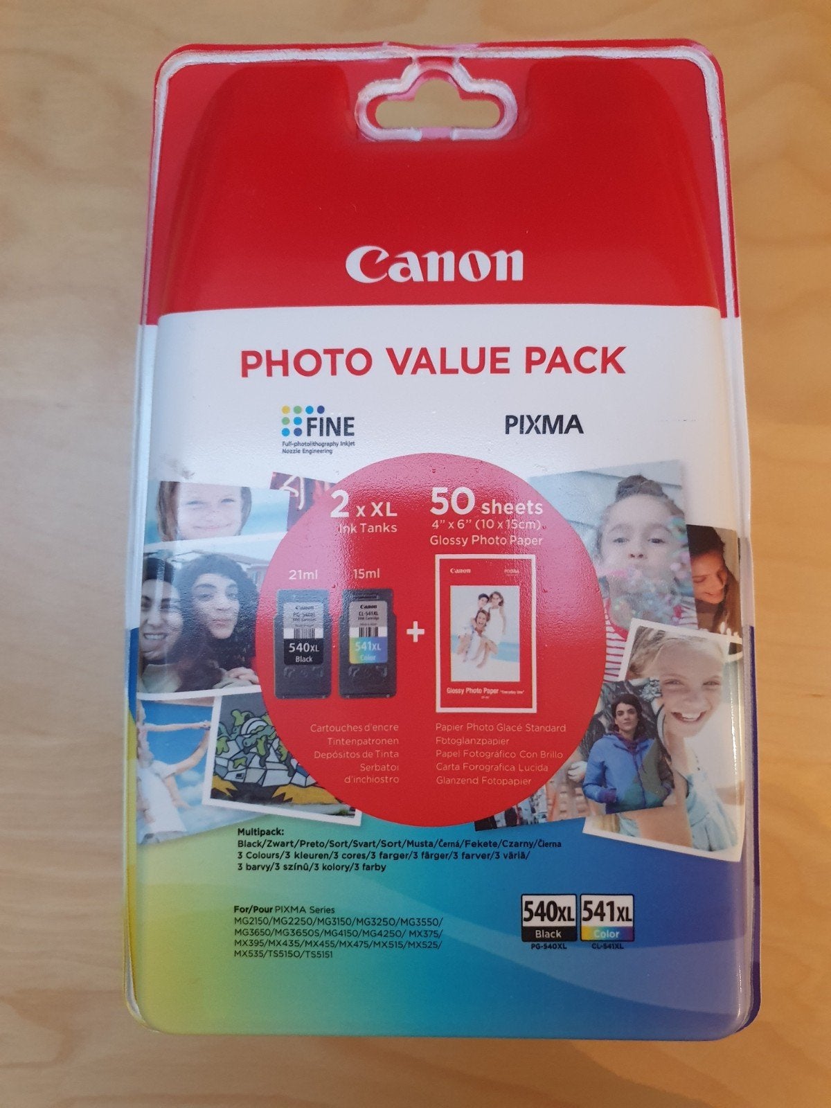 Canon Photo Value Pack: 2xXL Inkt + 50 Glanzend Fotopapier, Nieuw, Glanzend, Ophalen of Verzenden, Canon
