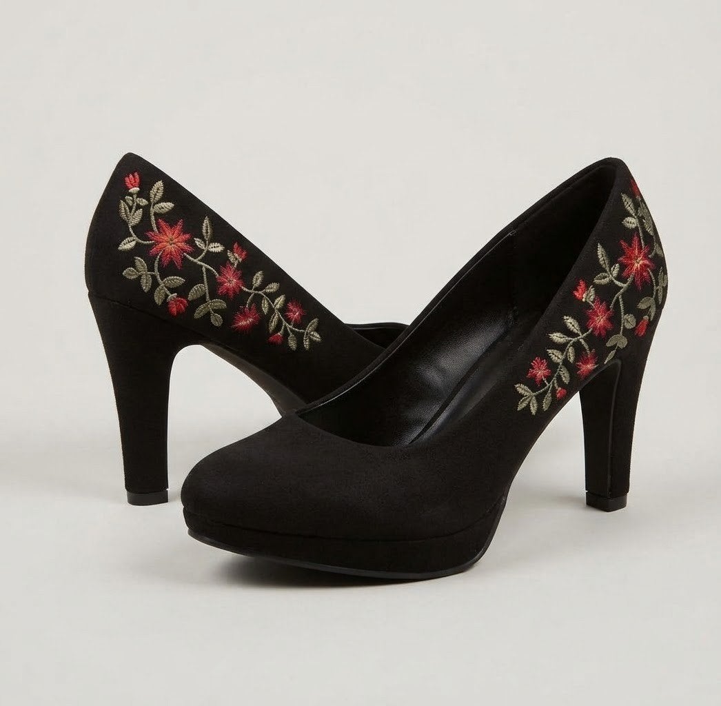 Zwarte pumps met geborduurde bloemen
Het is 1xgebruikt heel, Pumps, Zwart, Ophalen of Verzenden, Zo goed als nieuw