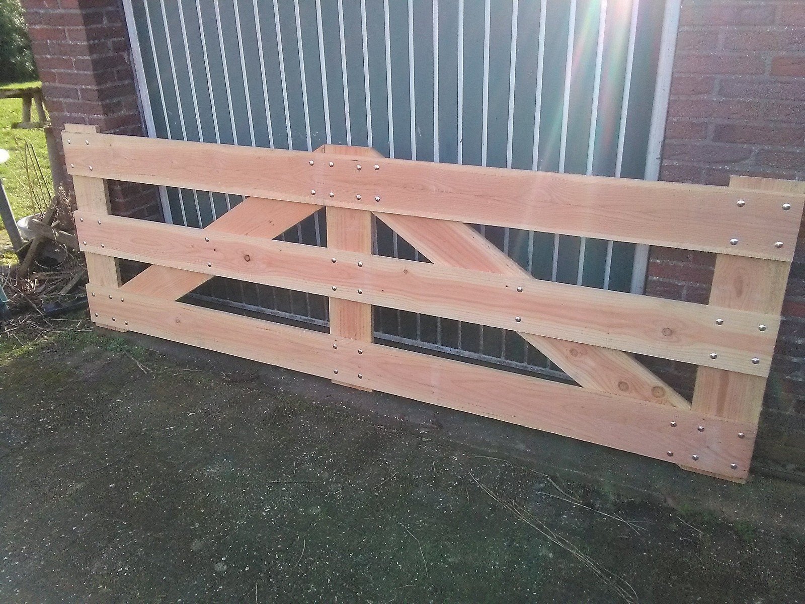 Douglas landhek,  weidehek 3 meter breed, Ophalen, Nieuw, Hout, Tuinhek